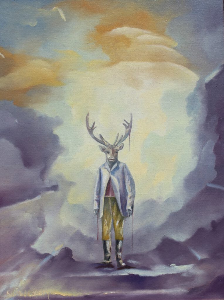 The Stag is the Gate Keeper, 12 x 9